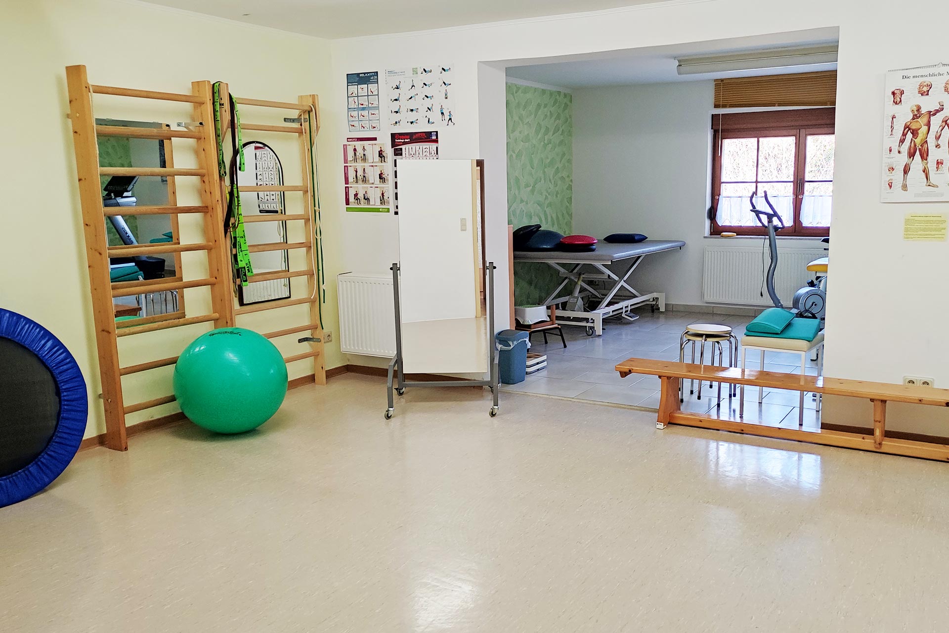 Physiotherapie Doreen Bösche - Privatleistungen und Kassenleistungen - Raum